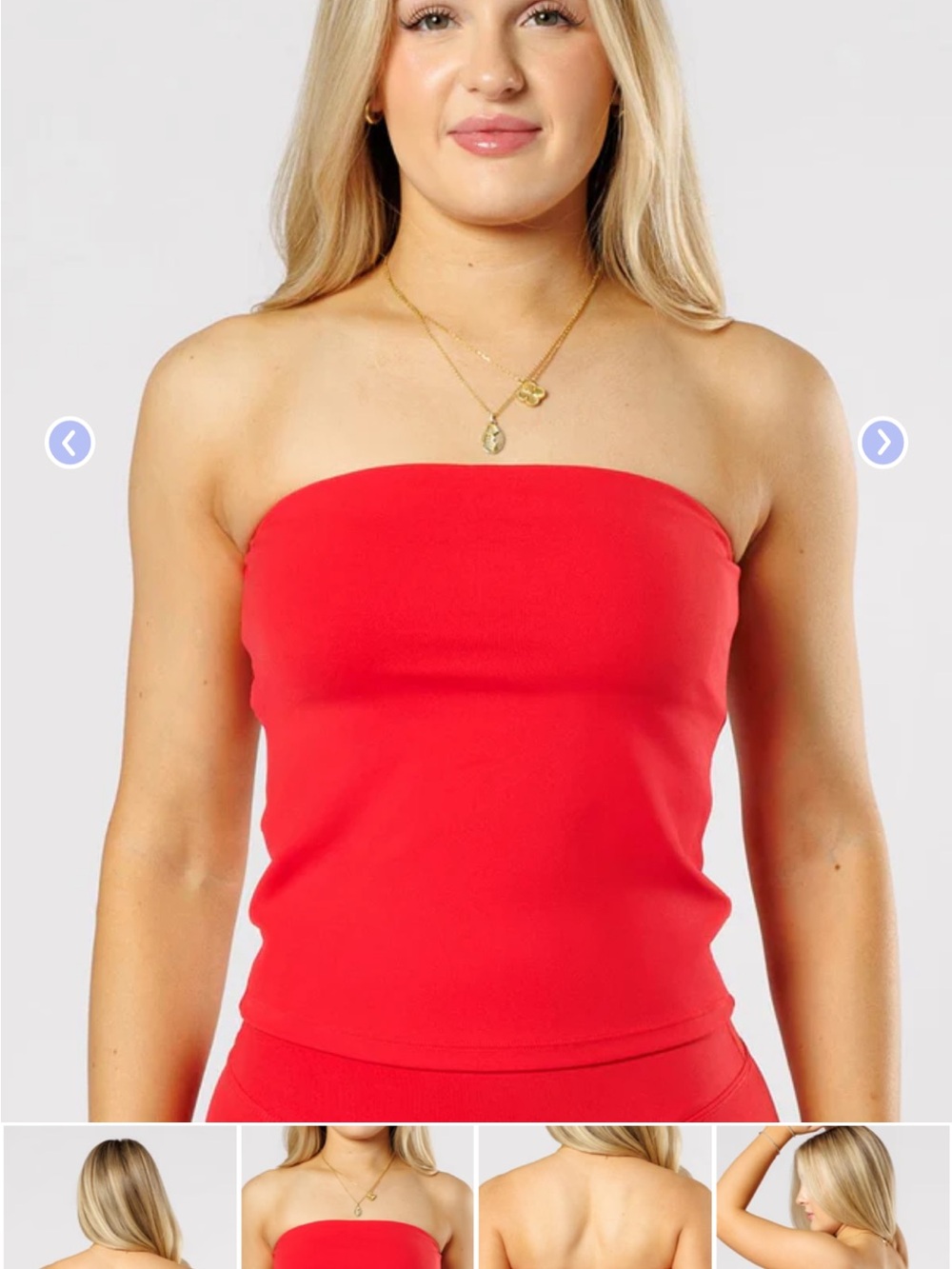 Paragon Fitwear Red Strapless Brami